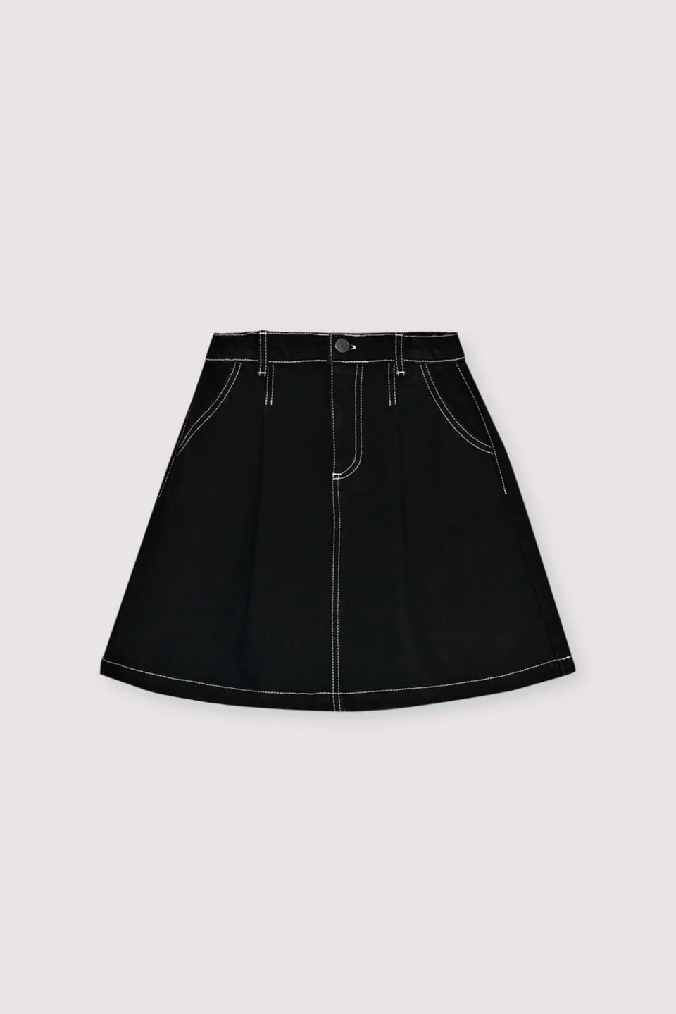 The New Society Yaiza gonna bambina denim leopardata
