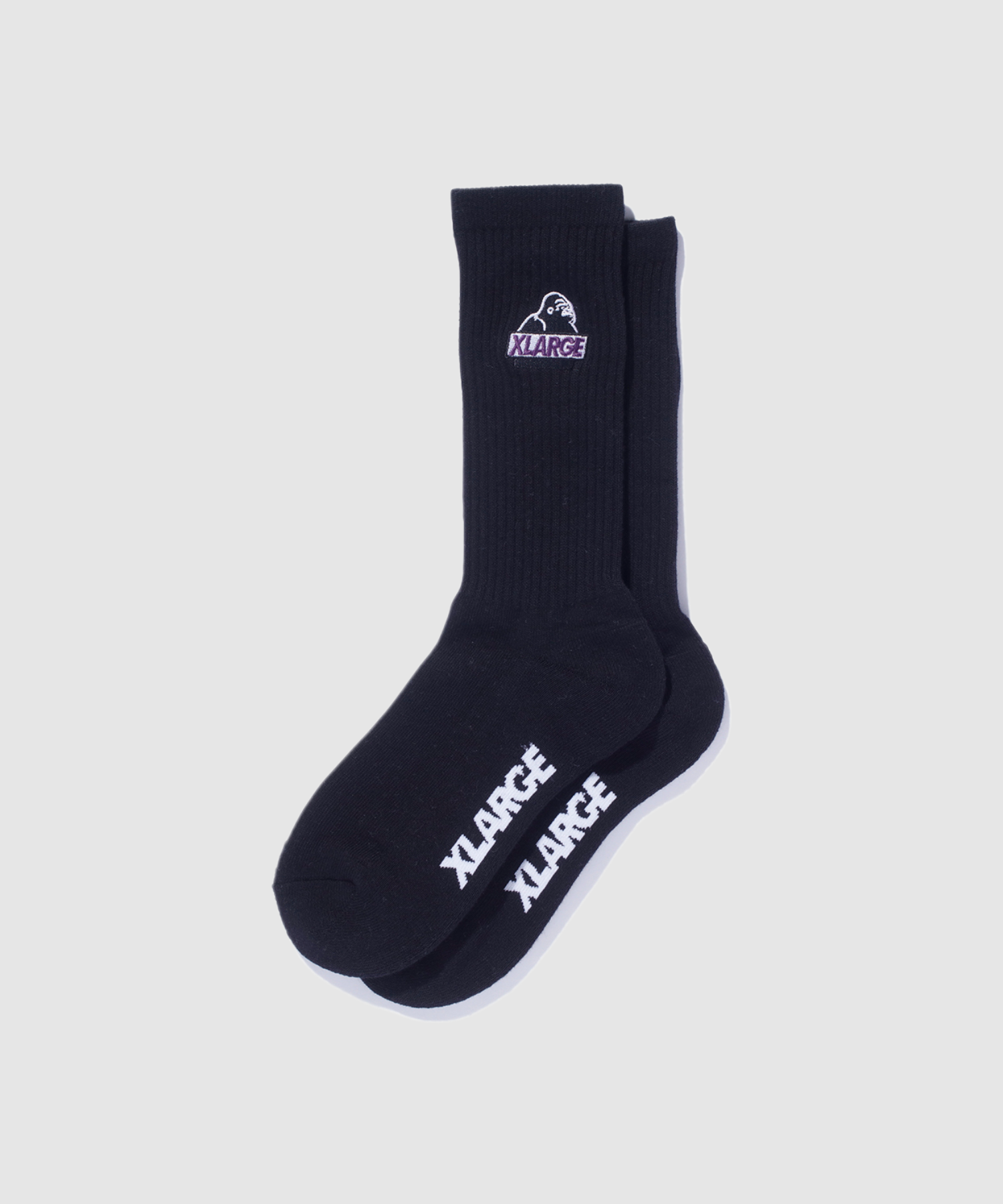 X-Large Embroidered OG calzini cotone bianchi