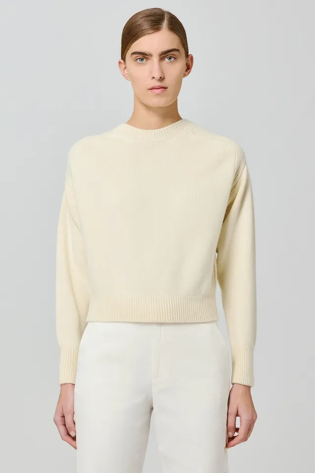 Sa Su Phi maglione girocollo cashmere avorio