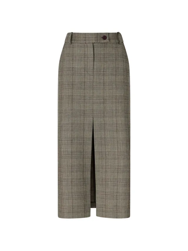 Pinko 107448 gonna lunga beige bordeaux nero