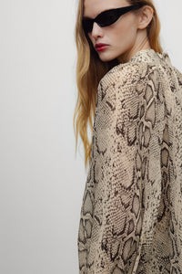 The New Society Isley camicia donna serpente viscosa