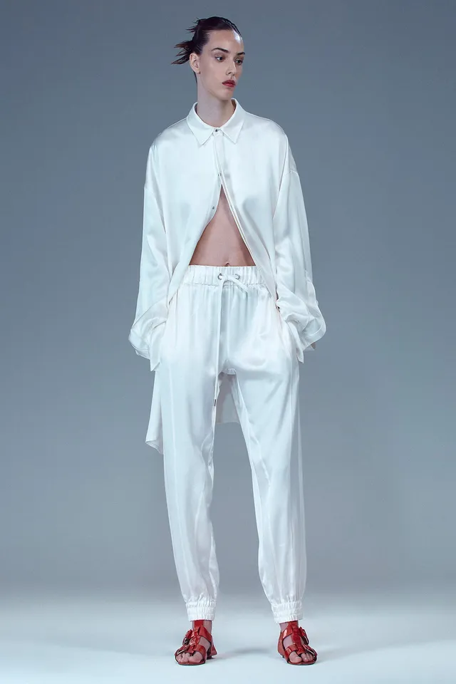 Sa Su Phi Valentina joggers raso avorio