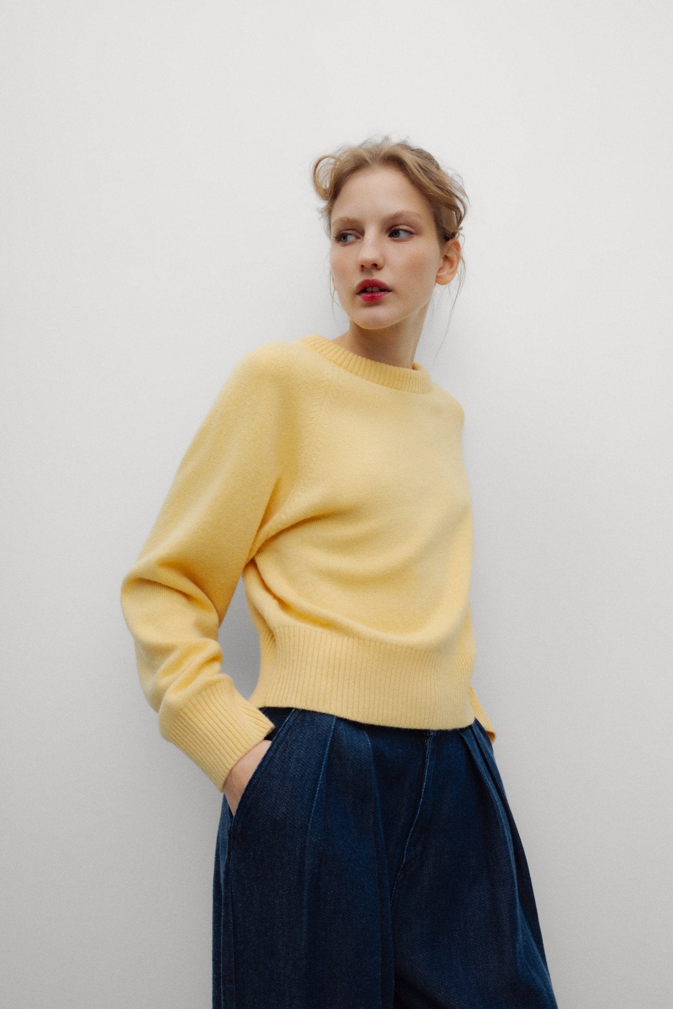 The New Society Breeze Jumper maglione sunlight lana merino donna