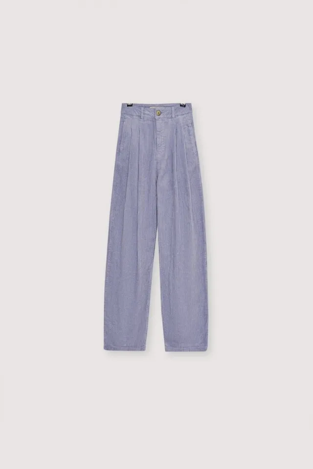 The New Society Nicol Lilac Haze pantaloni teen lilla velluto