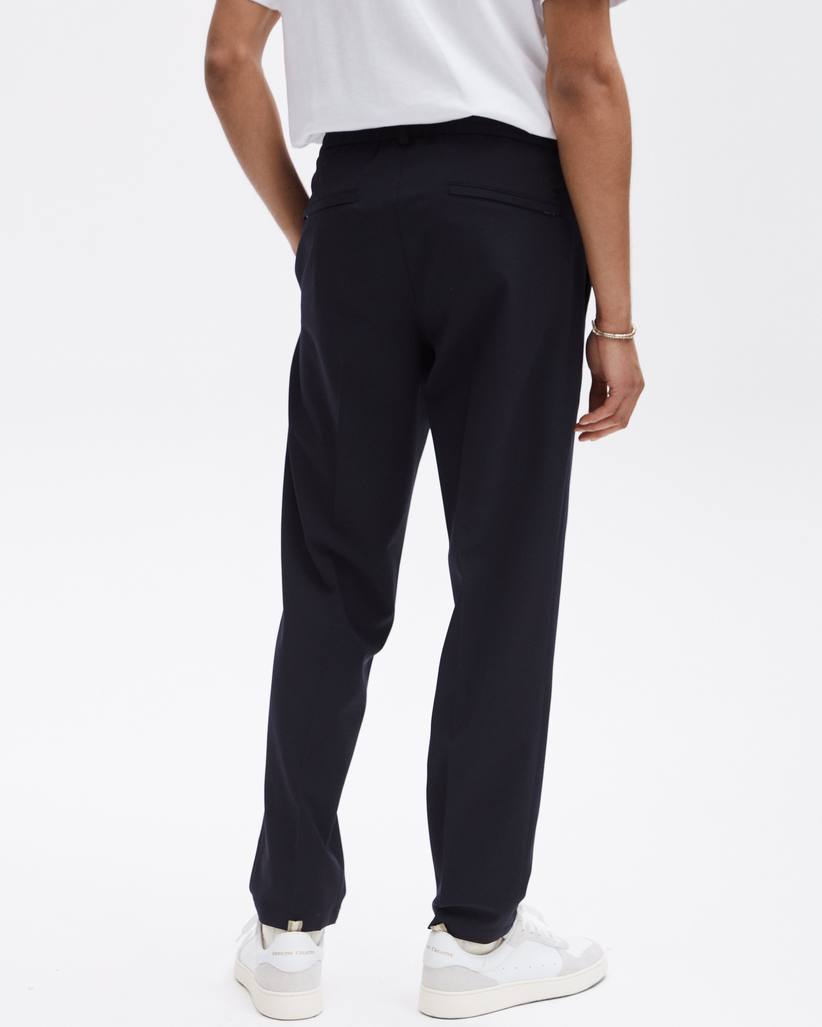 GOODPEOPLE Bien pantaloni dritti blu lana