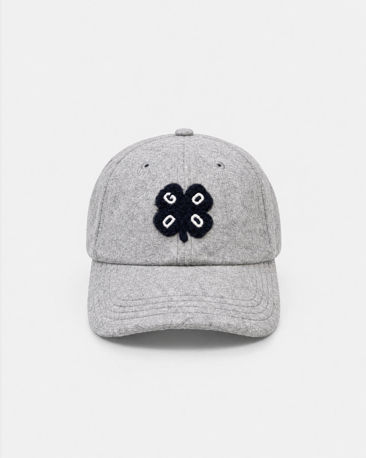 GOODPEOPLE Wool Cap berretto lana grigio melange