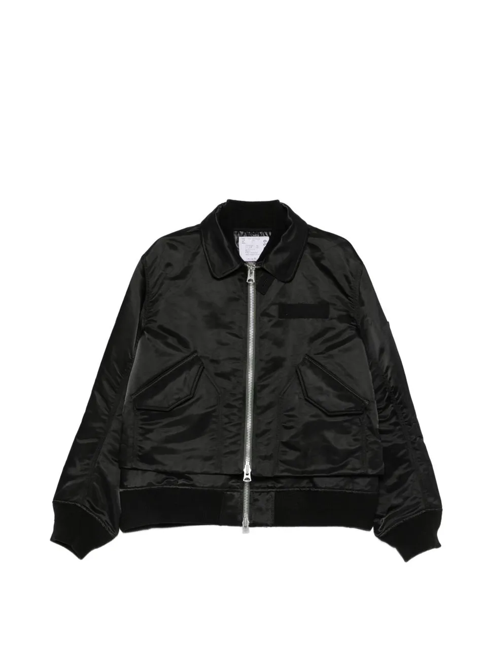 Sacai 26-04039M giubbotto bomber nero uomo