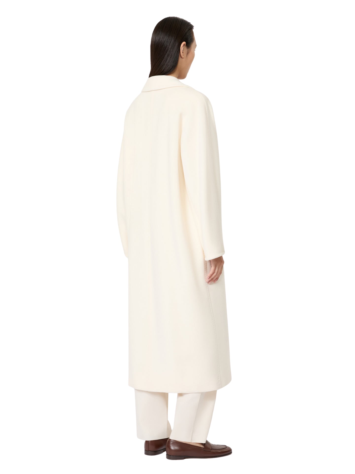 Max Mara Madame 101801 cappotto bianco 42 lana cachemire