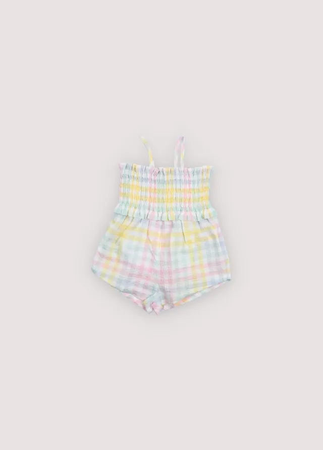 The New Society Mallow Baby Jumpsuit pagliaccetto 6 mesi a quadretti