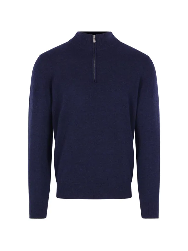Brunello Cucinelli M2200124 maglia blu marina uomo