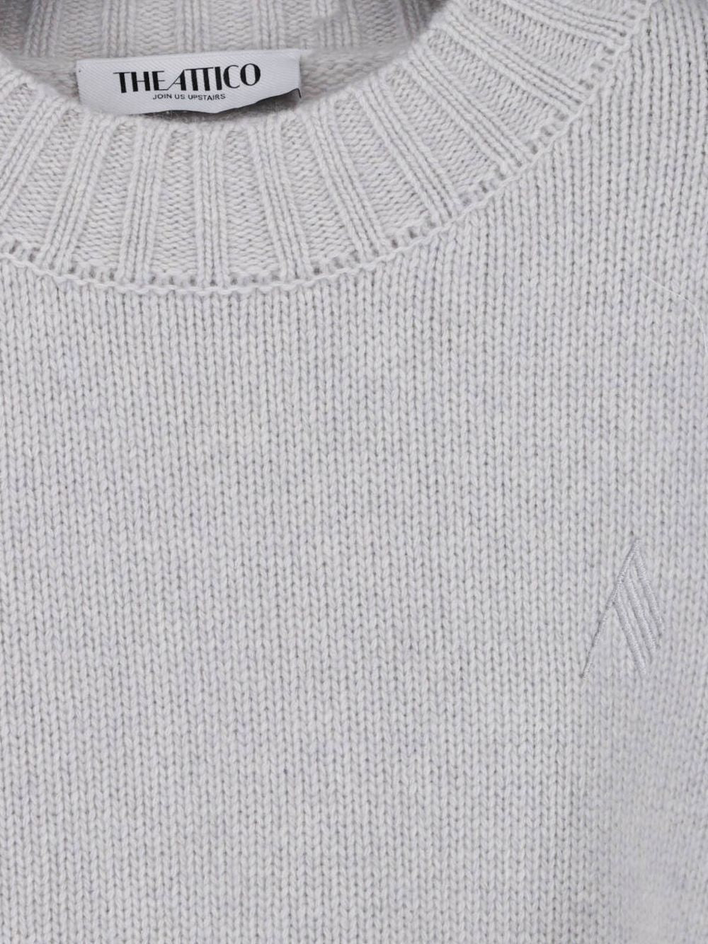 The Attico 261WCK00126 maglia grigia lana cashmere