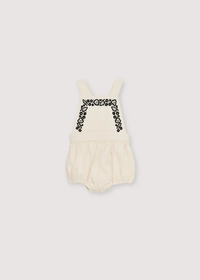 The New Society Tamara pagliaccetto denim bianco 6 mesi