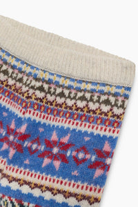 The New Society Caia pantaloni neonato jacquard lana