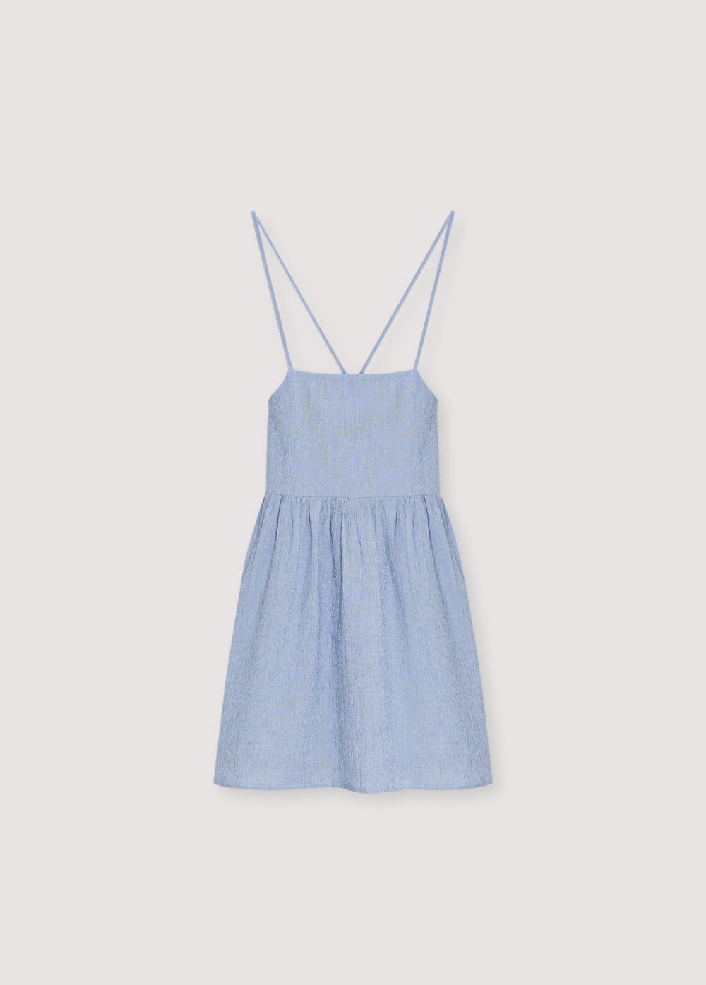 THE NEW SOCIETY Cloe abito teen righe blu cotone