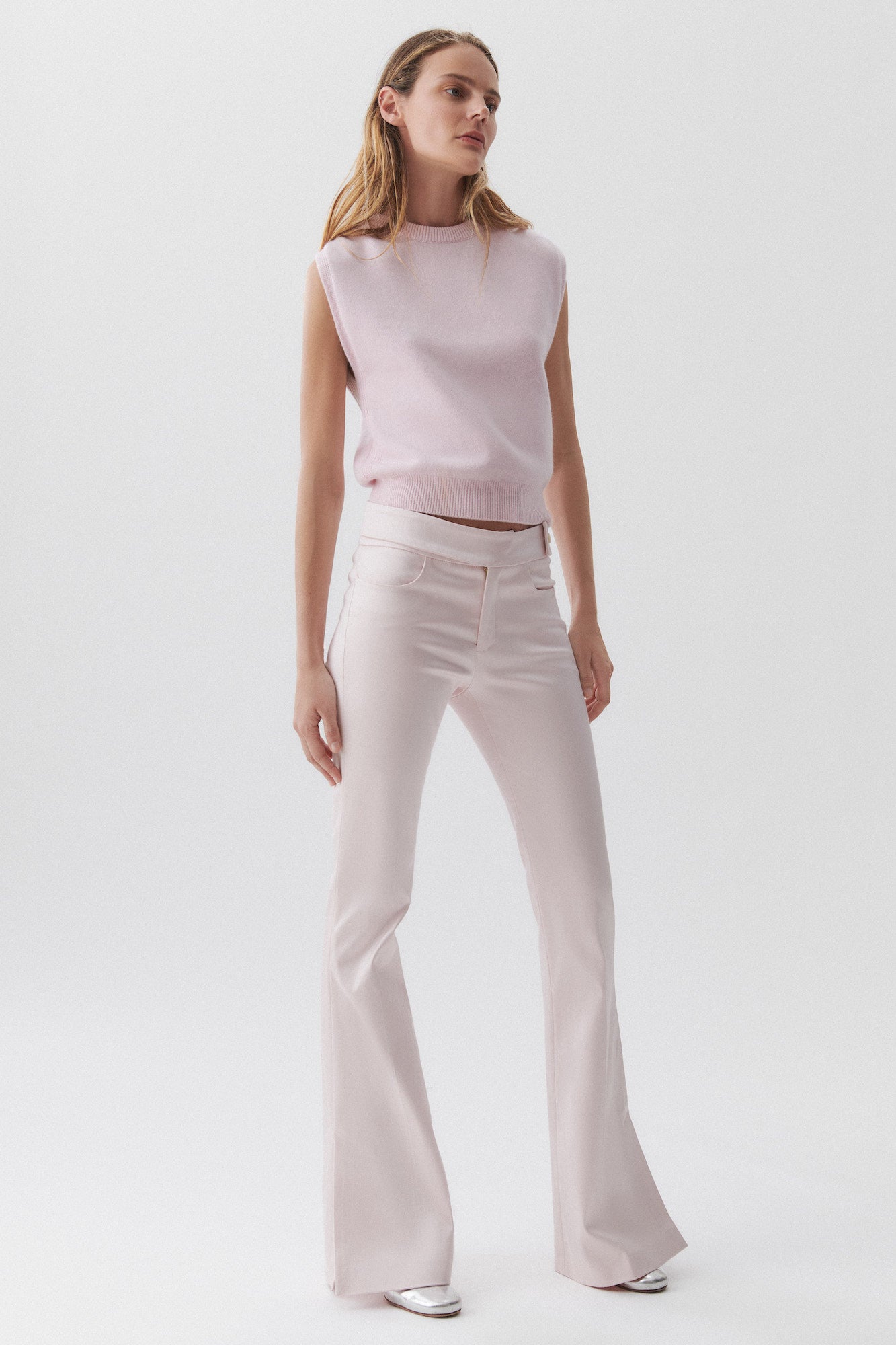 Sa Su Phi Elena pantaloni seta cotone rosa