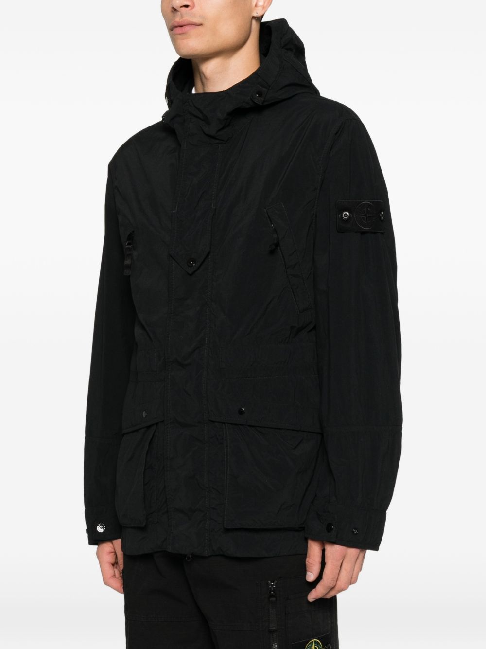 Stone Island L2S15Q100024 parka uomo nera