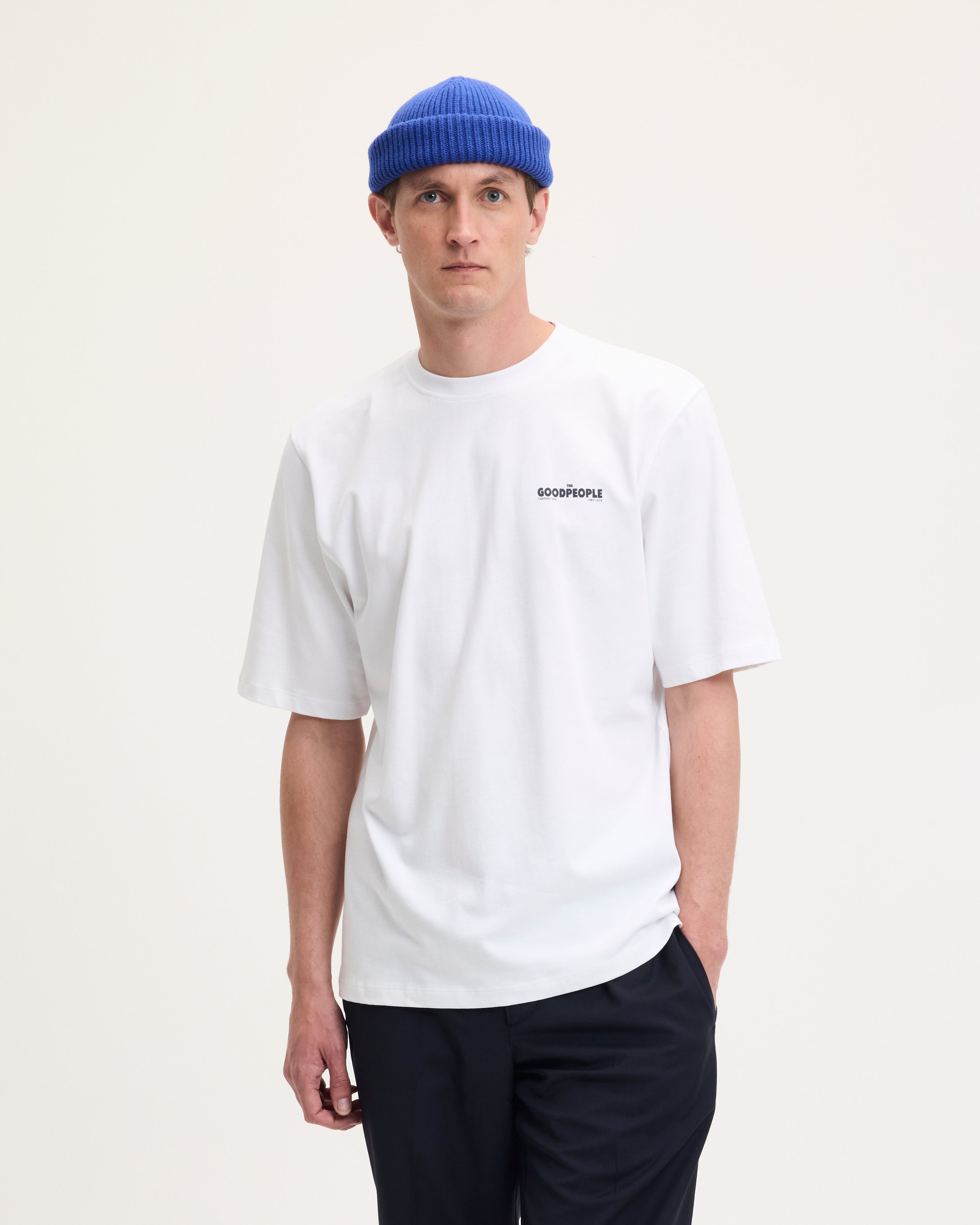 GOODPEOPLE TEX Artwork t-shirt cotone White