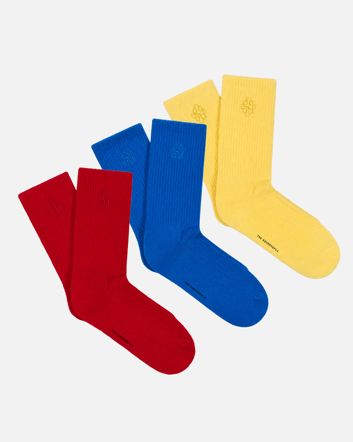 GOODPEOPLE Signature Calzini Cotone 3 Paia Colori