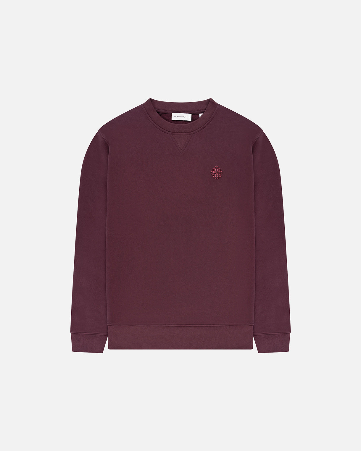 GOODPEOPLE Lommy maglione cotone Bordeaux logo