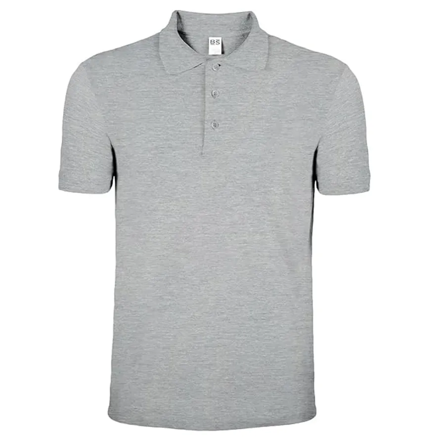 Mr. Gadgets Polo Uomo Manica Corta Grigia Cotone