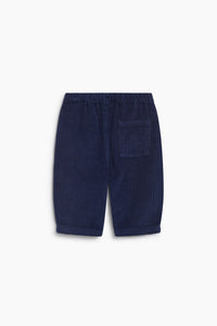 The New Society Elio pantaloni baby Black Iris velluto