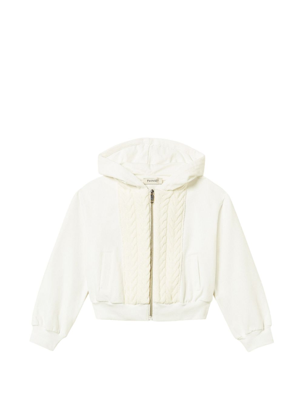 Twinset Girl 262GJ2270 felpa bianca Neve bambina