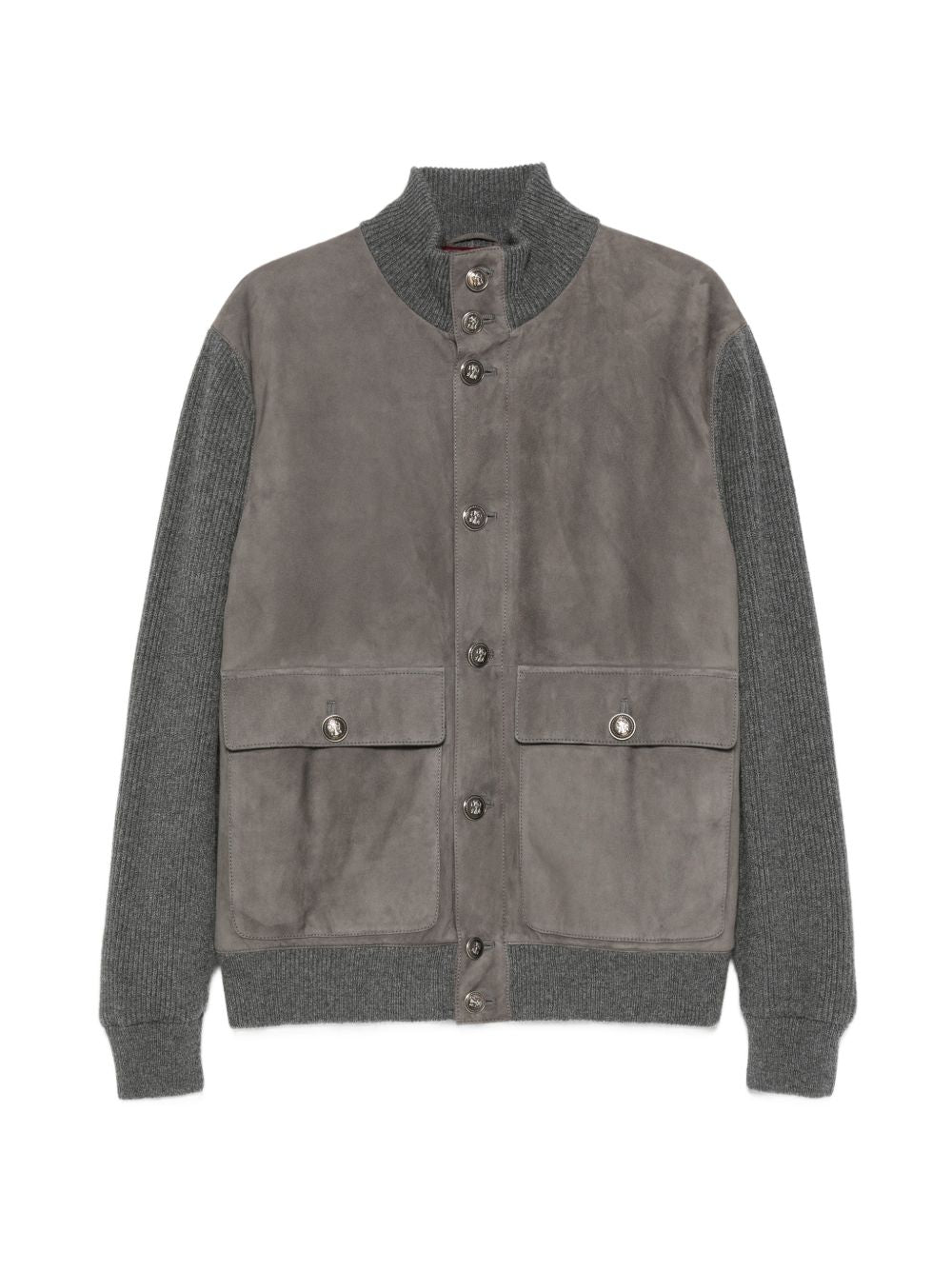 Brunello Cucinelli MPCLF1955 bomber acciaio