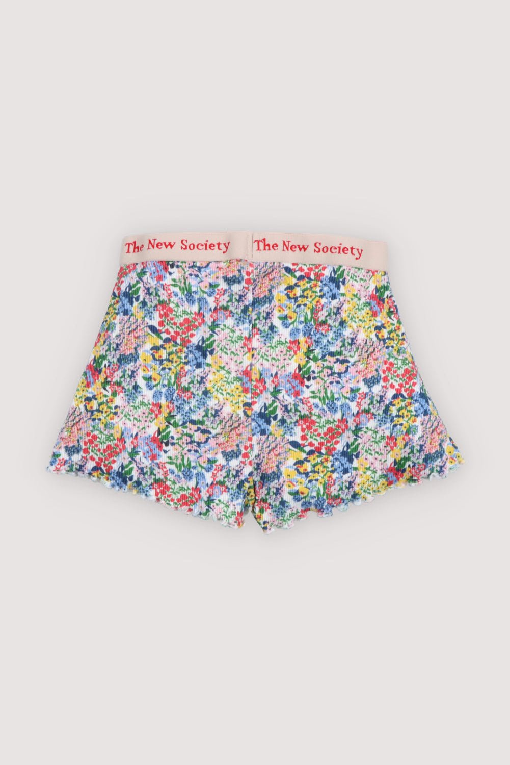 The New Society TNS Rib shorts bimba fiori 6 anni elasticizzati