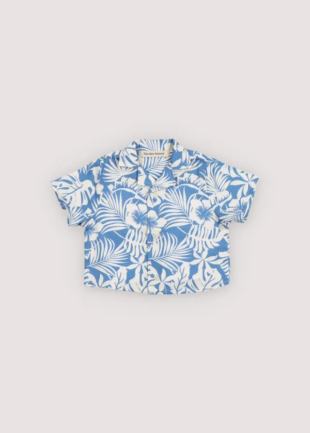 THE NEW SOCIETY Garden Tropical Print camicia neonato 6 mesi