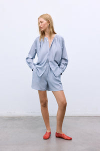 The New Society Cloe camicia donna gessato cotone