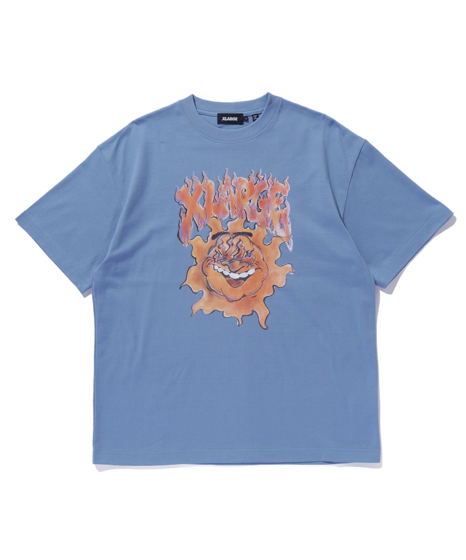 X-Large XL Burning t-shirt manica corta stampa fronte