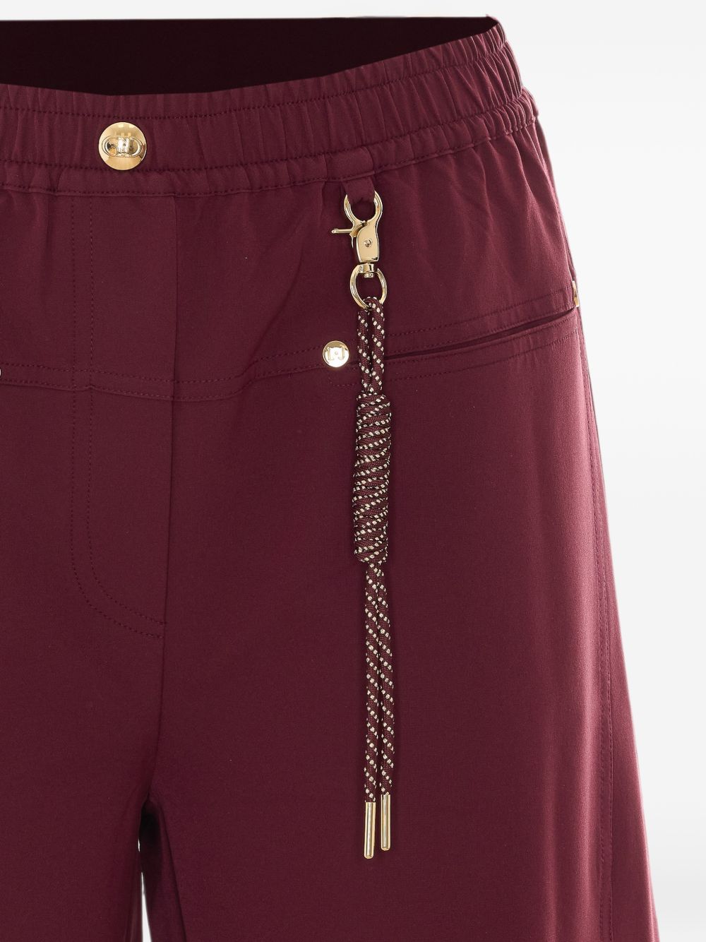 Liu Jo Sport TF6067 T695A pantaloni rosso aubergine