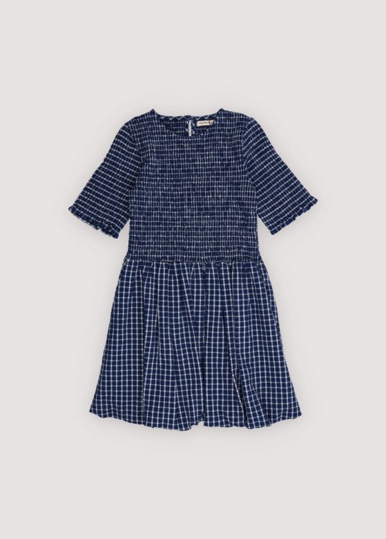 The New Society Jasmine abito Summer Midnight Checks cotone