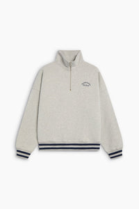 The New Society Mochi polo donna grigio melange cotone