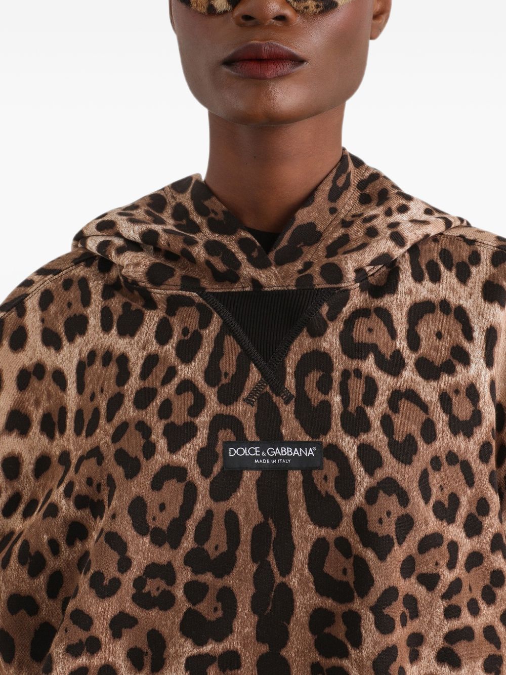 Dolce & Gabbana F9U48T felpa leopard donna