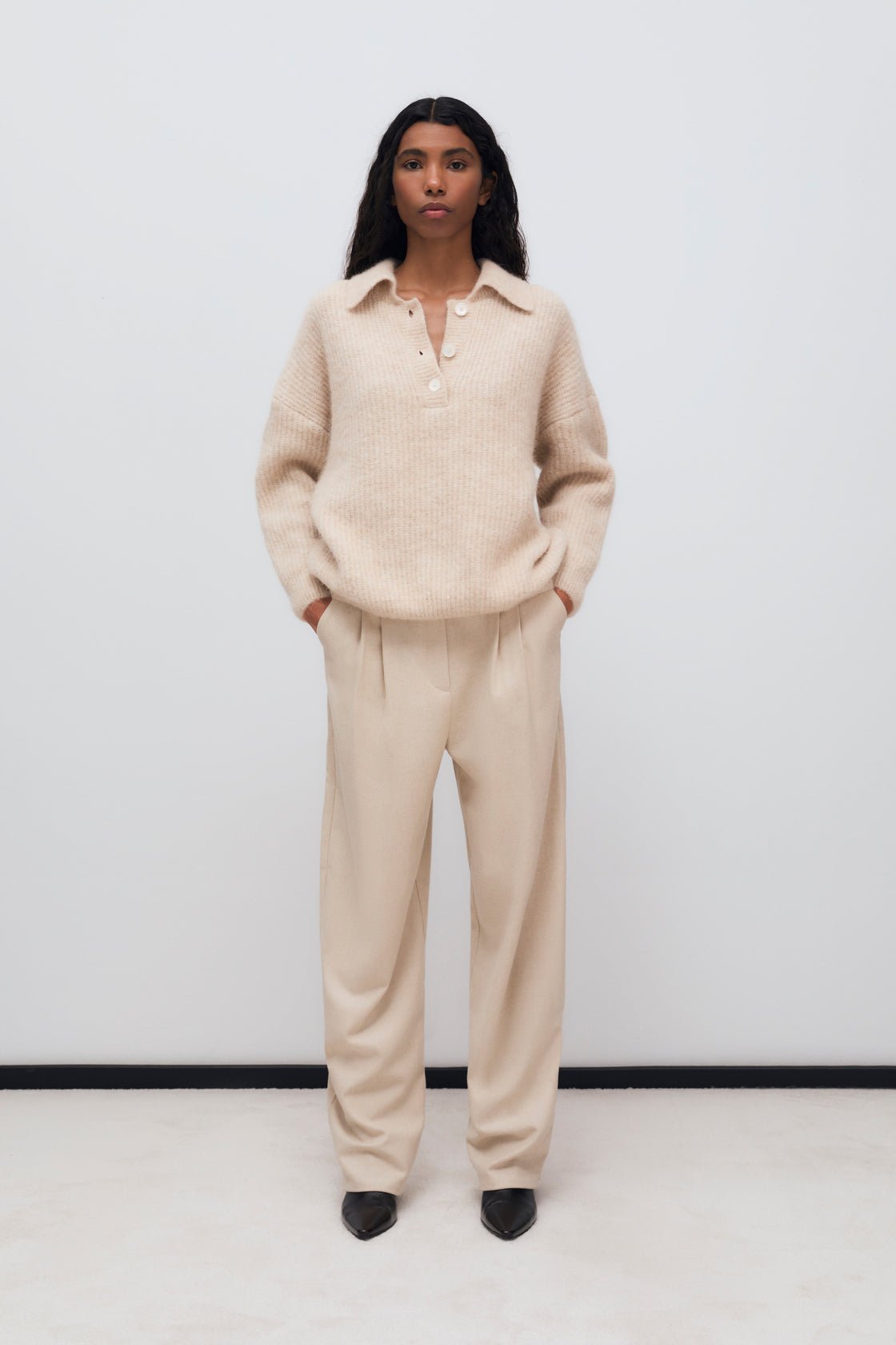 The New Society Dione Moonlight pantalone donna lana