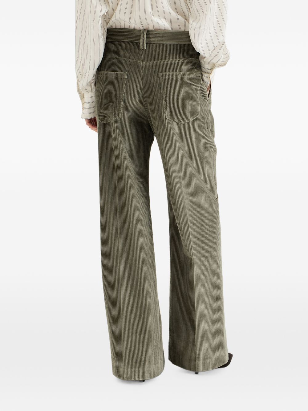 Brunello Cucinelli MA180P8724 pantaloni origano