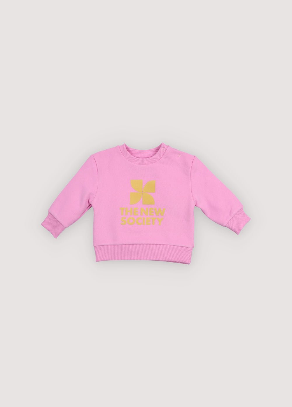 The New Society TNS Logo felpa neonato rosa 6 mesi cotone