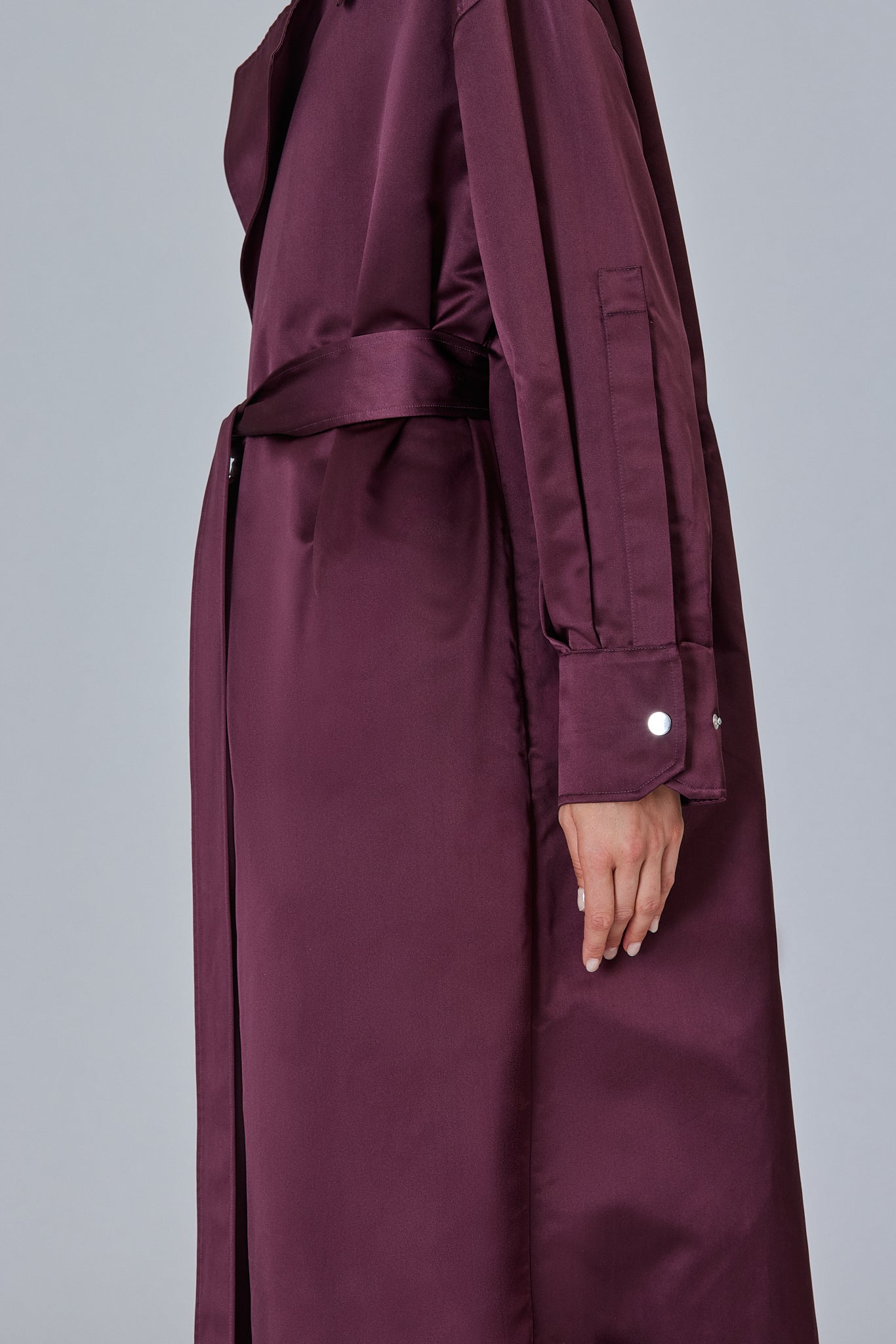 Sa Su Phi Valentina Trench Duchesse di Seta A-Line
