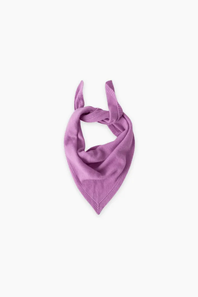 The New Society Breeze bandana viola lana merino cashmere