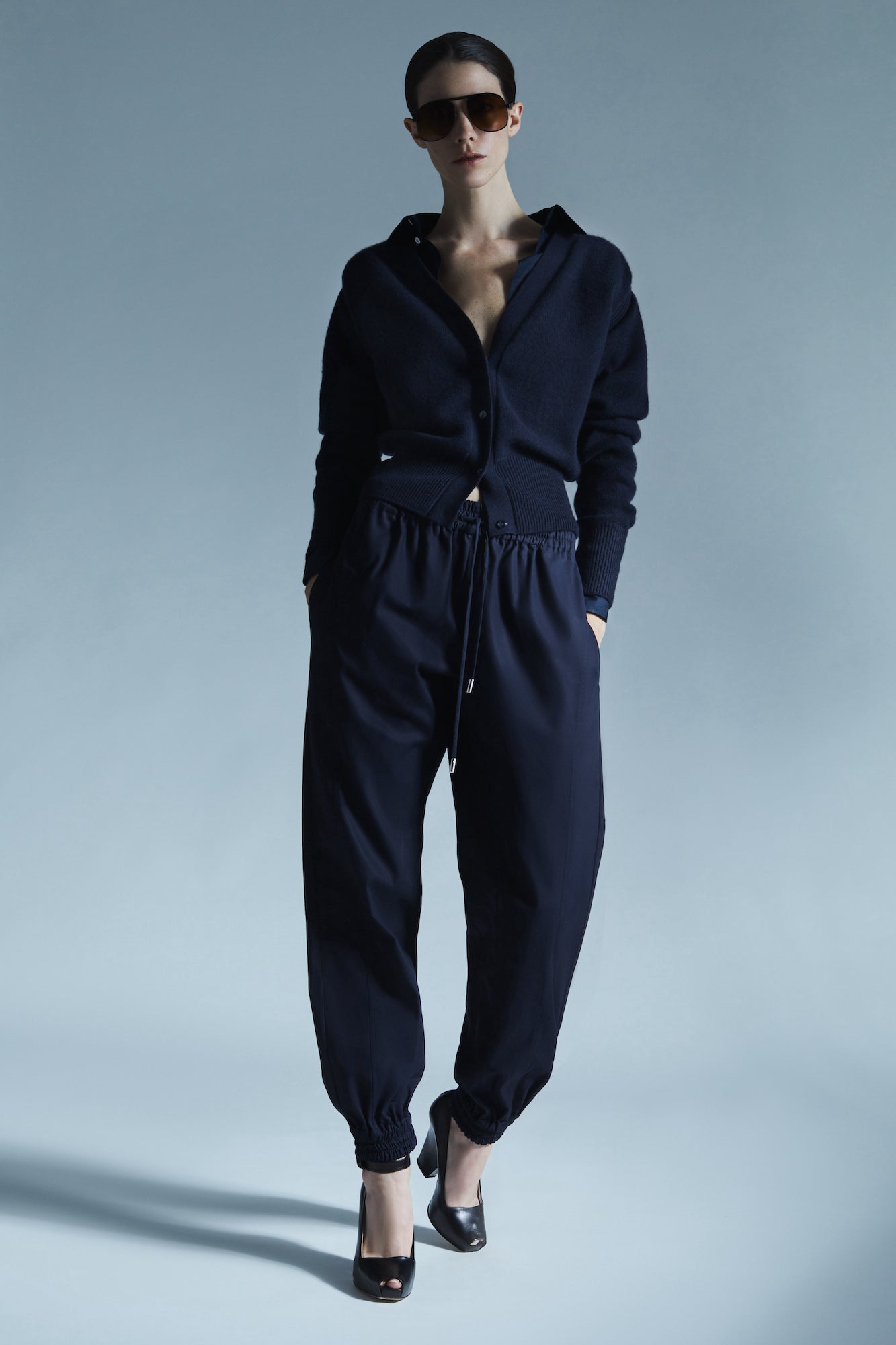 Sa Su Phi Valentina jogger cotone seta blu