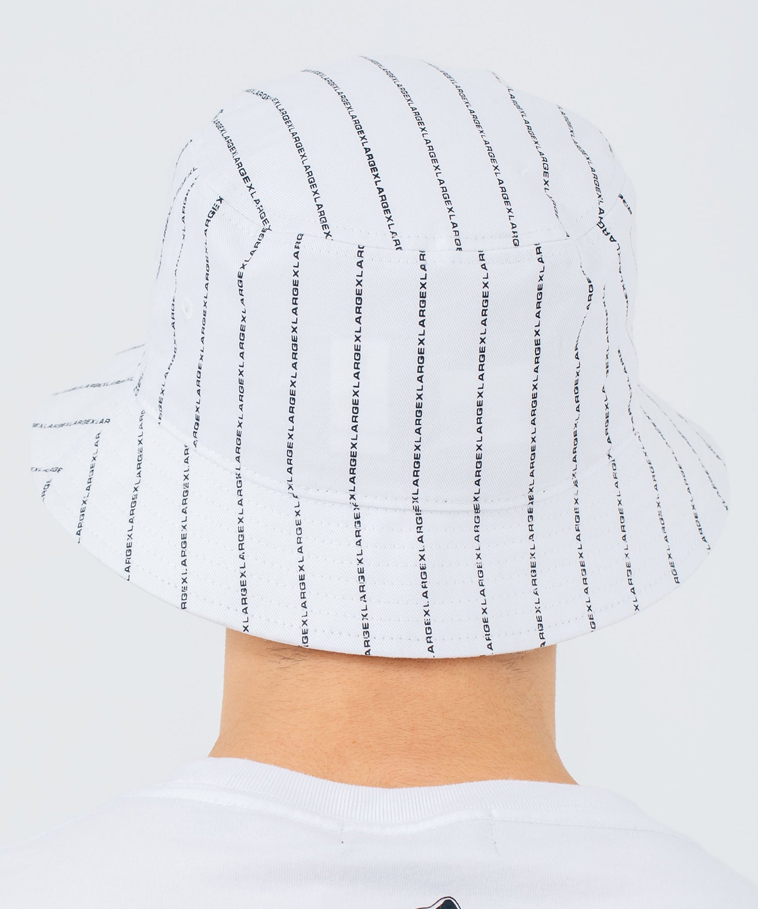 X-Large Allover Logo bucket hat bianco M cotone