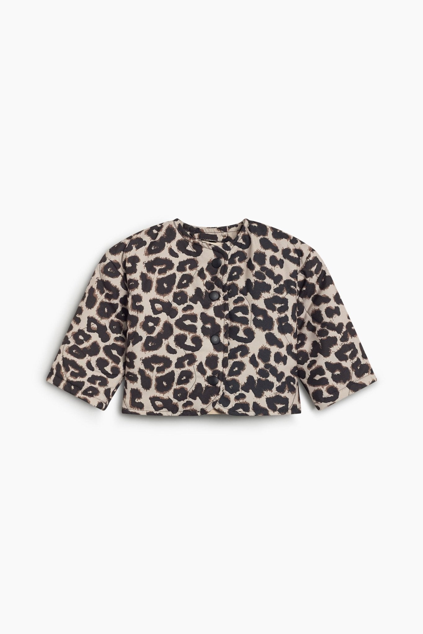 The New Society Moosie giacca neonato leopardata trapuntata