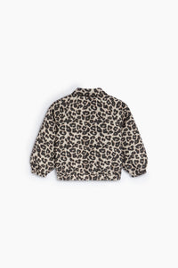 The New Society Moosie giacca leopardata trapuntata cotone