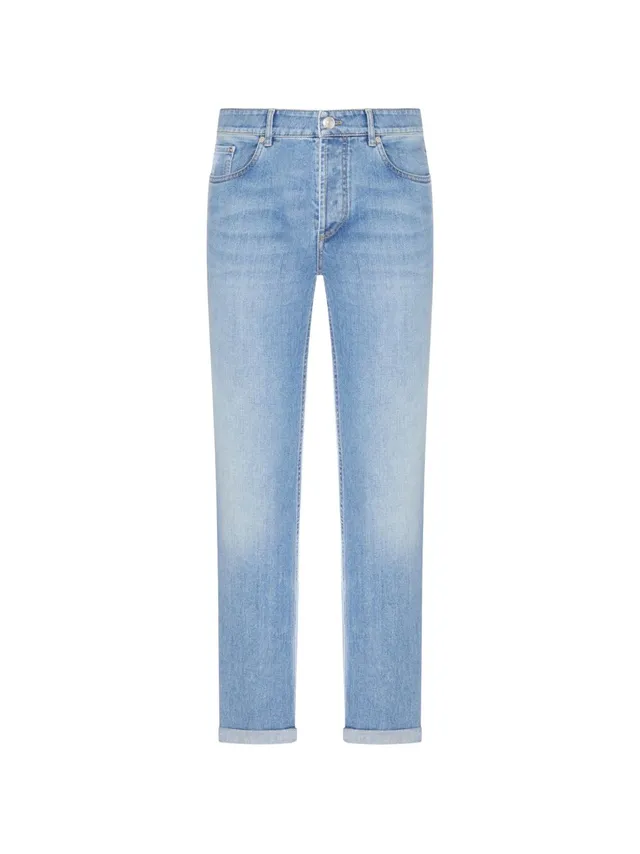 Brunello Cucinelli M283PD3210 jeans denim chiaro uomo