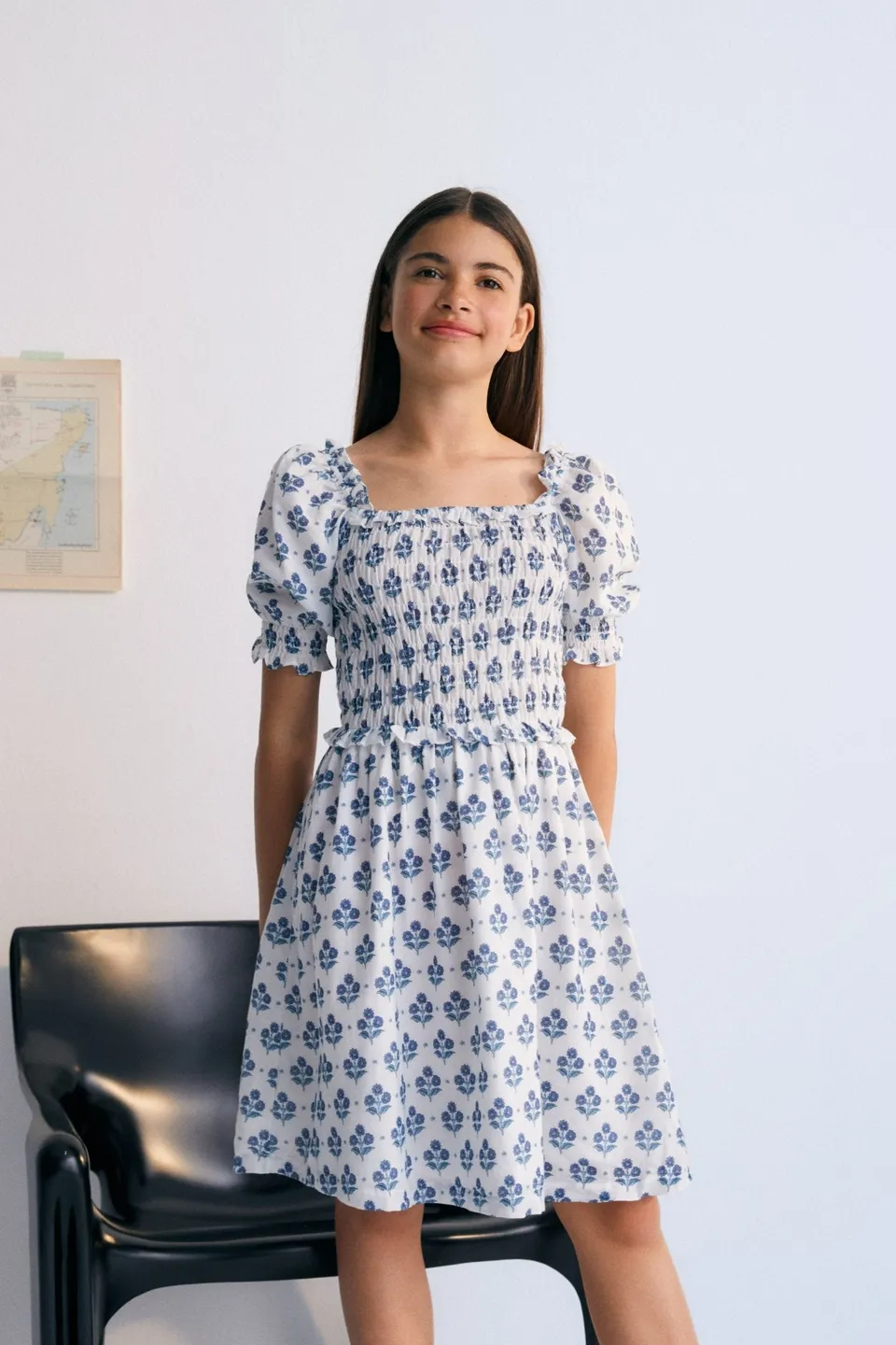 The New Society Eleni vestito bianco cotone bio