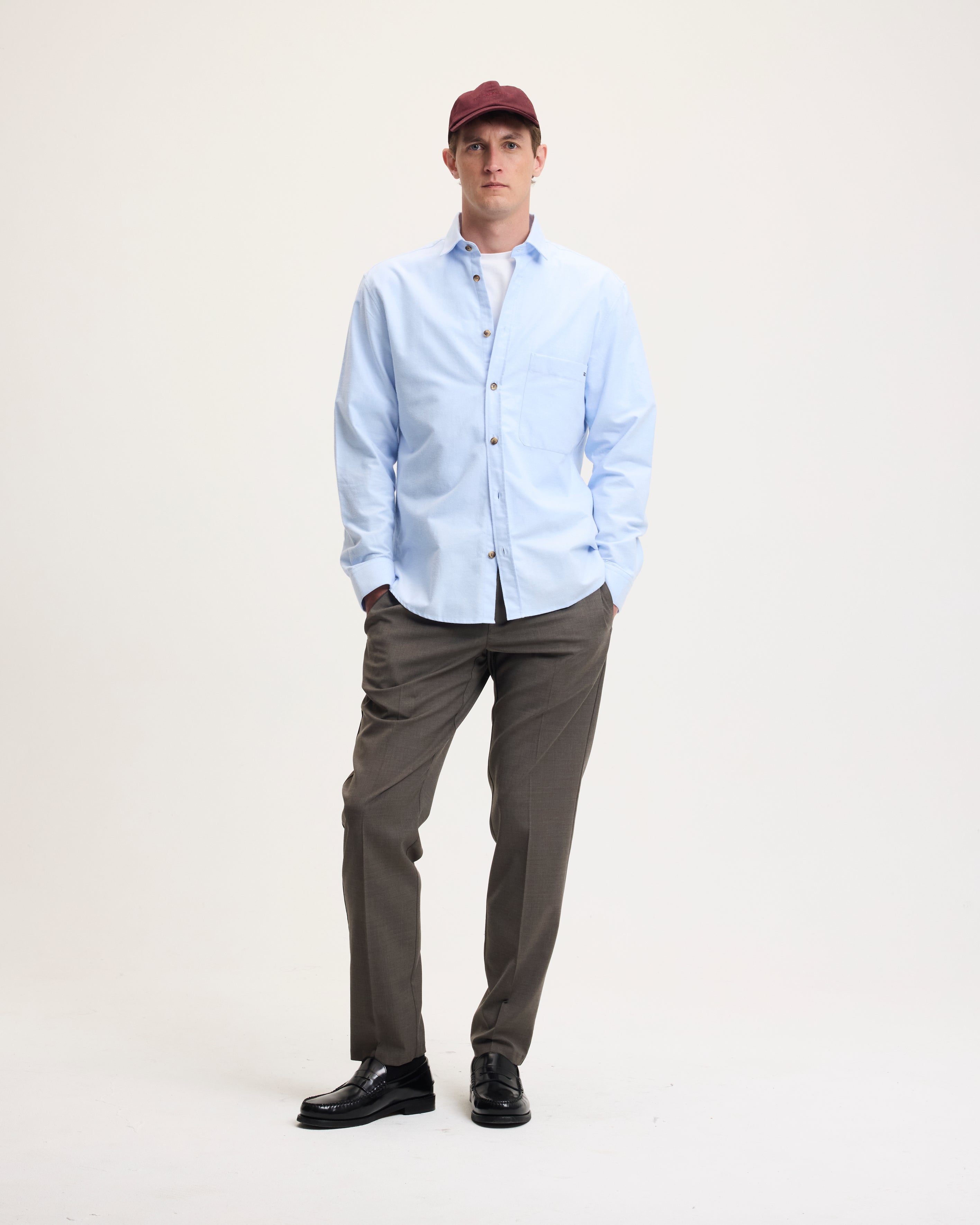 Goodpeople Sebastian camicia azzurra cotone
