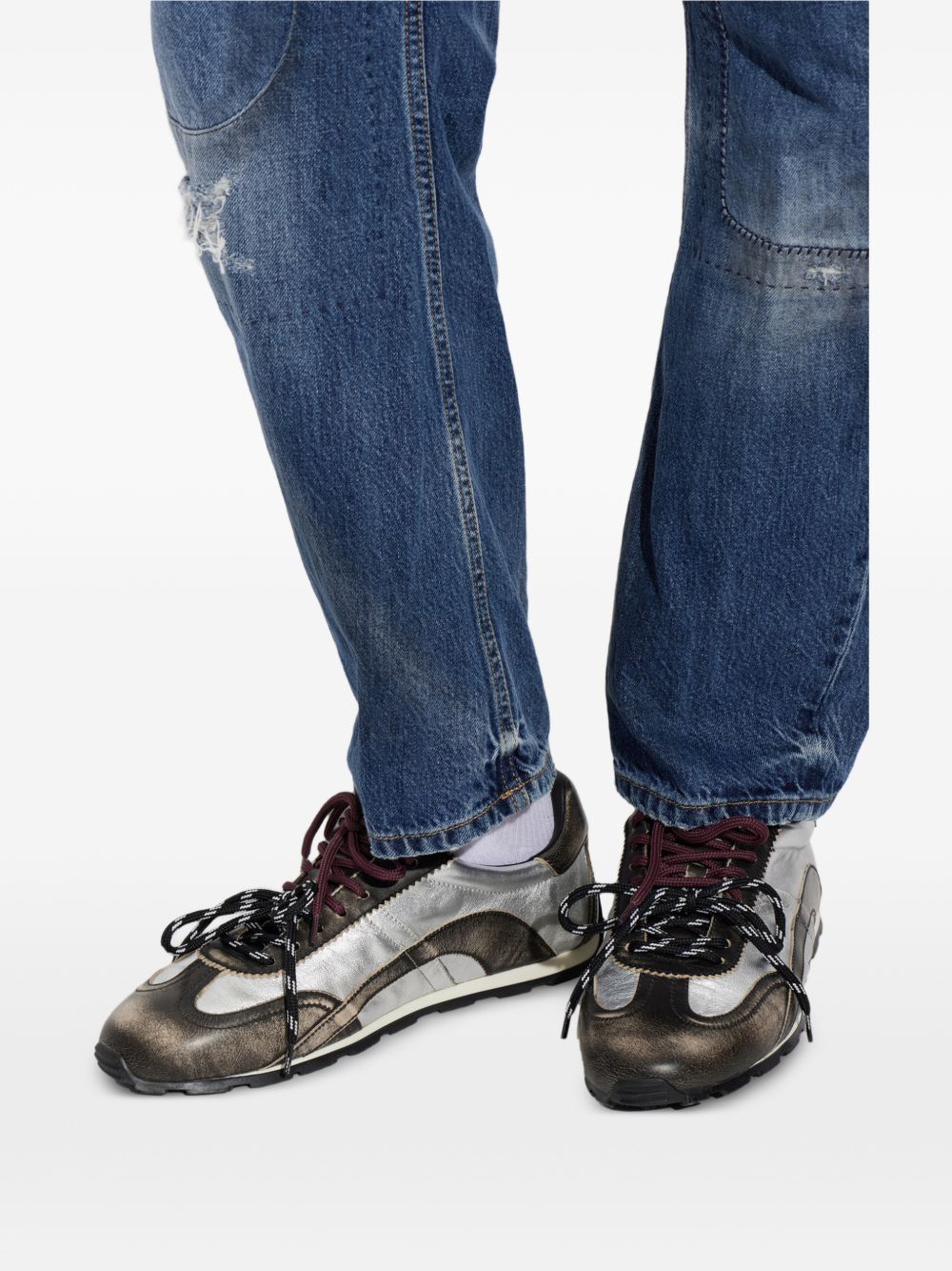 Dsquared2 SNM0486 sneakers uomo nero argento