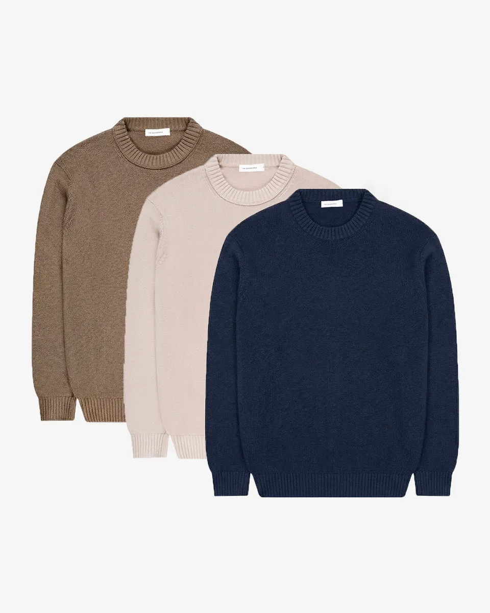 GOODPEOPLE Kid Maglia Girocollo 3 Pezzi Cotone