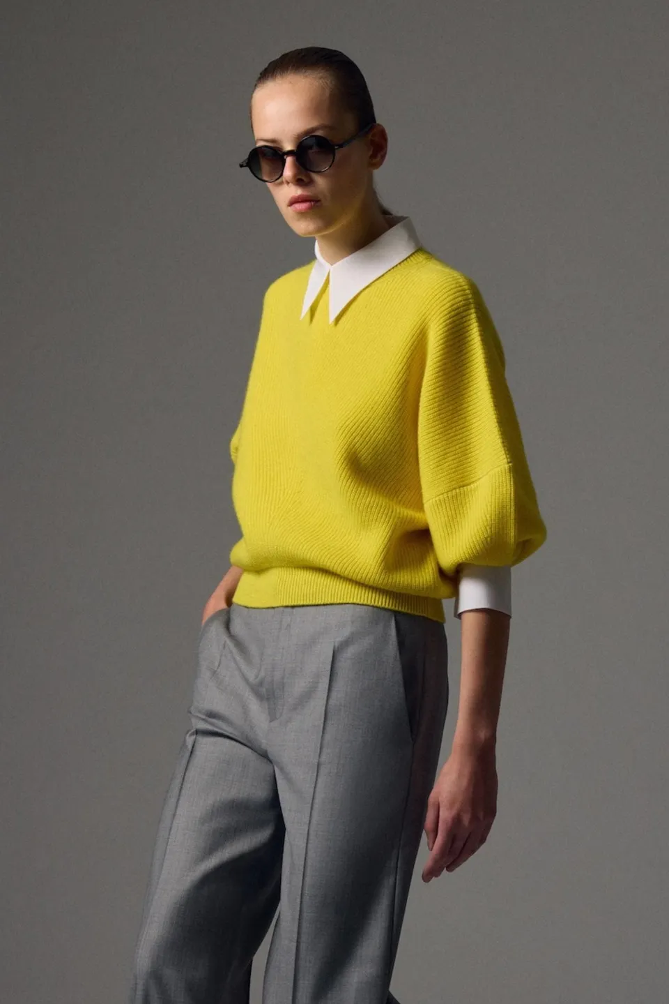 Sa Su Phi Mina maglione cashmere avorio maniche pipistrello